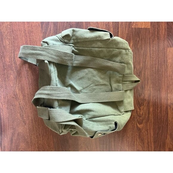 The Beatles Sgt. Pepper’s Canvas Backpack by Junk Food Olive Green Band Bag - Picture 5 of 9